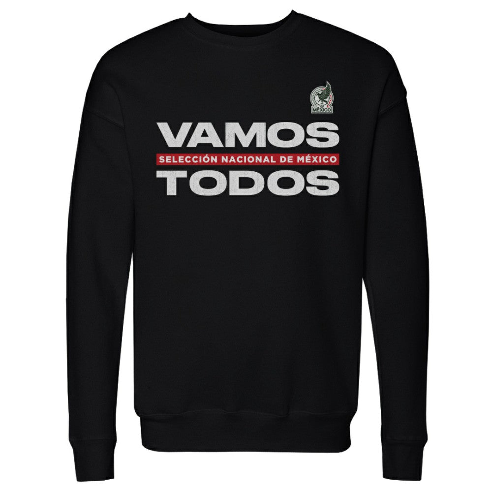 Mexico National Team 500 Level Vamos Todos Crewneck Sweatshirt - Black on sale