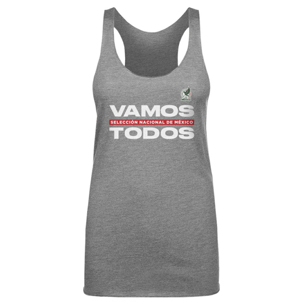 Mexico National Team 500 Level Women's Vamos Todos Tri-Blend Tank Top - Gray cheap
