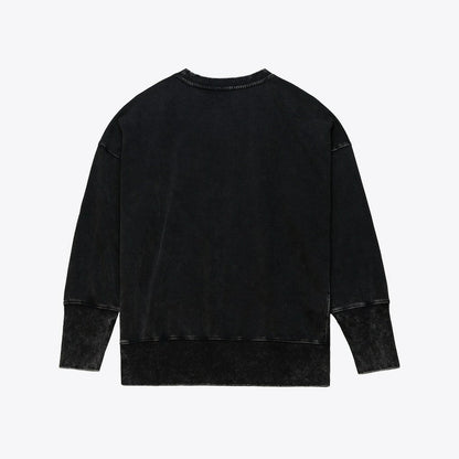 Buffalo Bills Women's Delineate Mineral Wash Crewneck Sweatshirt - Black for sale