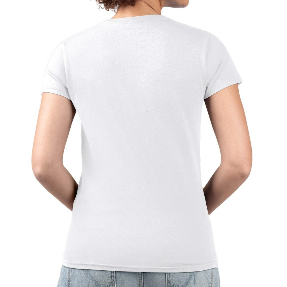 Baltimore Orioles G-III 4Her by Carl Banks Women's Super-Slim Fit Lightweight Pinstripe Circle V-Neck T-Shirt - White