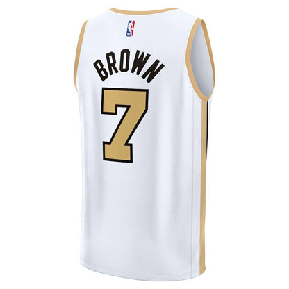 Jaylen Brown Boston Celtics 2025/26 City Edition Fast Break Jersey - White | Fanatics shop