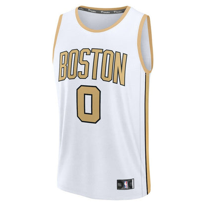 Jayson Tatum Boston Celtics Youth 2025/26 City Edition Fast Break Jersey - White | Fanatics on sale