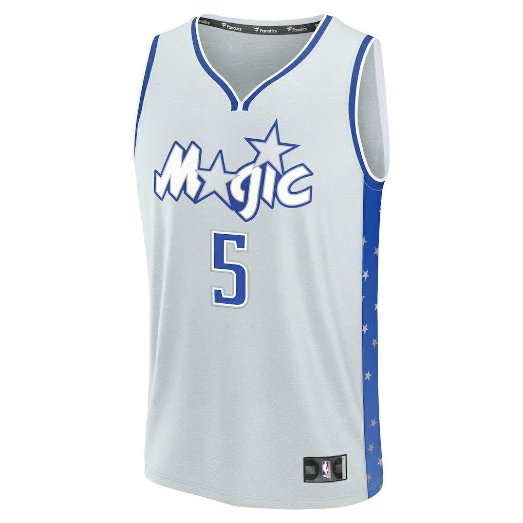 Paolo Banchero Orlando Magic Youth 2025/26 City Edition Fast Break Jersey - Silver | Fanatics for sale