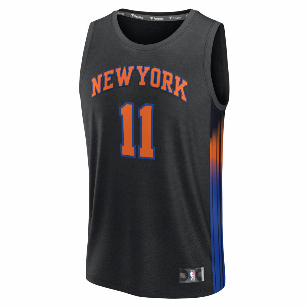 Jalen Brunson New York Knicks Fast Break Jersey - Statement Edition - Black | Fanatics online