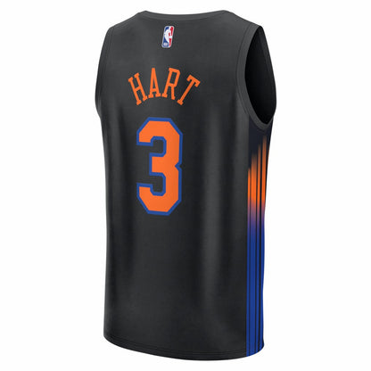 Josh Hart New York Knicks Fast Break Jersey - Statement Edition - Black | Fanatics online