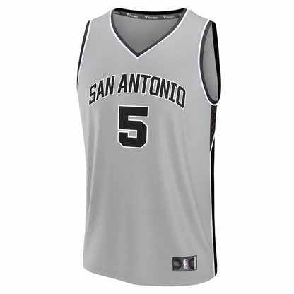 Stephon Castle San Antonio Spurs Youth Fast Break Jersey - Statement Edition - Silver | Fanatics outlet