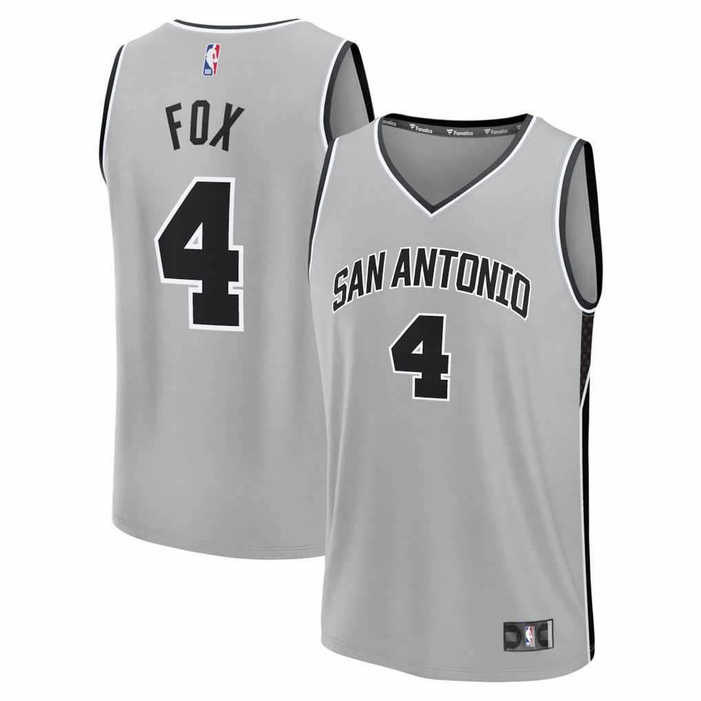 De'Aaron Fox San Antonio Spurs Youth Fast Break Jersey - Statement Edition - Silver | Fanatics discount
