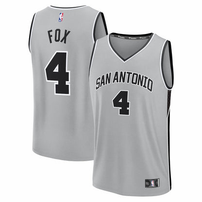 De'Aaron Fox San Antonio Spurs Youth Fast Break Jersey - Statement Edition - Silver | Fanatics discount