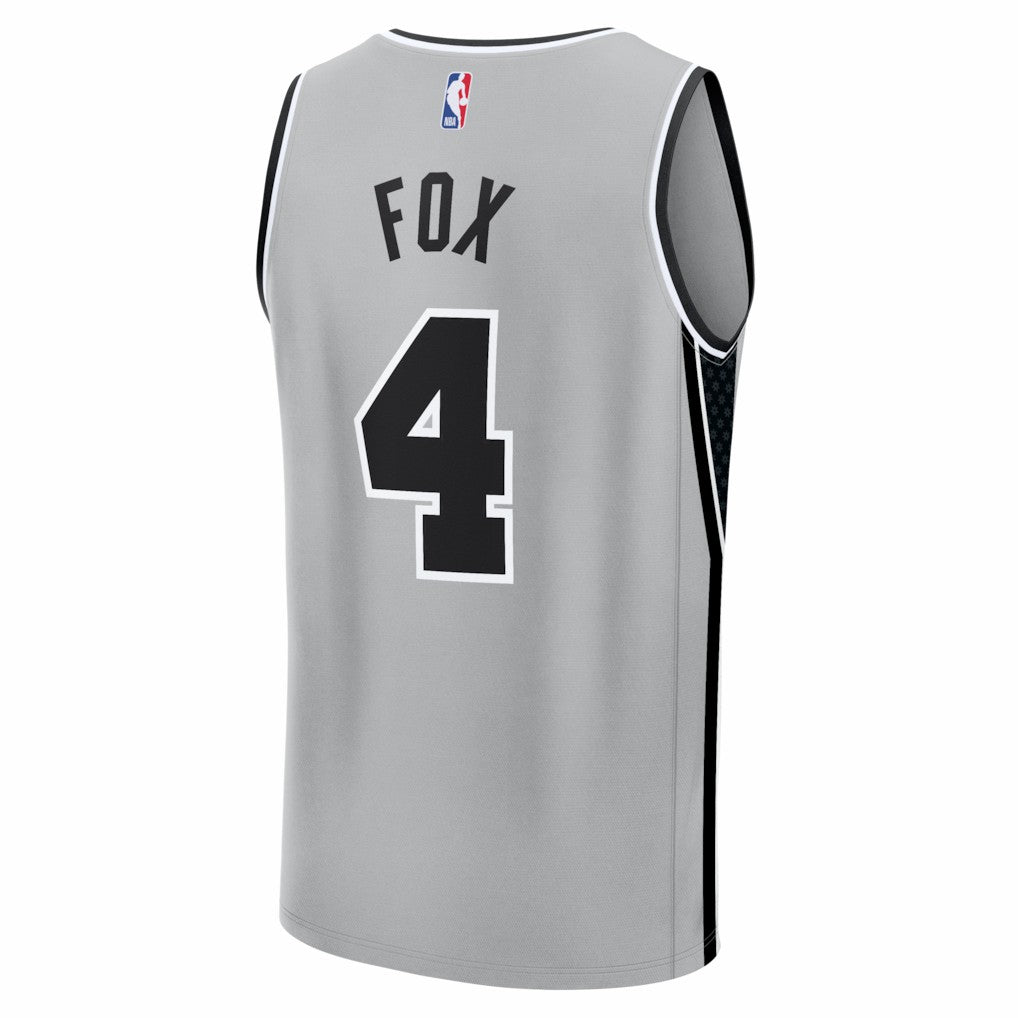 De'Aaron Fox San Antonio Spurs Youth Fast Break Jersey - Statement Edition - Silver | Fanatics discount