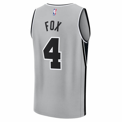 De'Aaron Fox San Antonio Spurs Youth Fast Break Jersey - Statement Edition - Silver | Fanatics discount