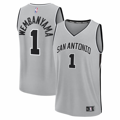 Victor Wembanyama San Antonio Spurs Youth Fast Break Jersey - Statement Edition - Silver | Fanatics shop