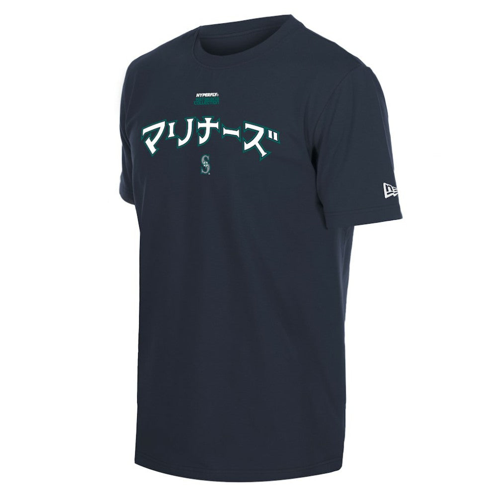 Seattle Mariners x Hyperfly T-Shirt - Navy | New Era