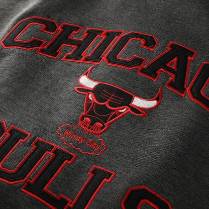 Chicago Bulls Hardwood Classics Big & Tall Crewneck Sweatshirt - Heather Charcoal | Mitchell & Ness outlet