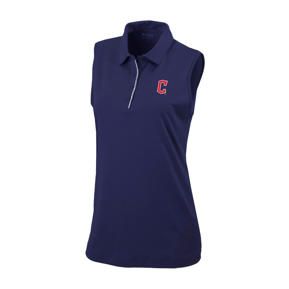 Cleveland Guardians Women's Tend The Ball Sleeveless Polo - Navy | Columbia