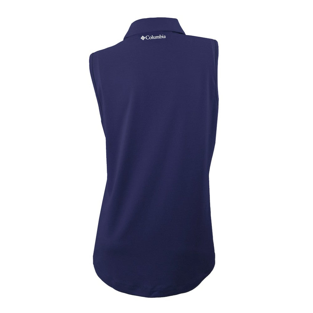 Detroit Tigers Women's Tend The Ball Sleeveless Polo - Navy | Columbia