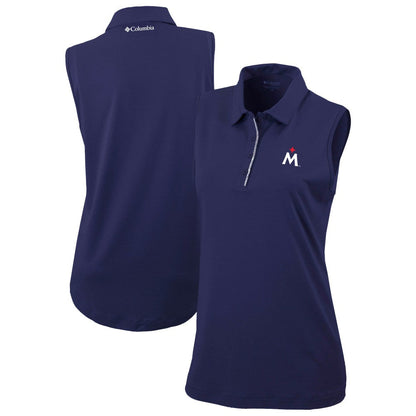 Minnesota Twins Women's Tend The Ball Sleeveless Polo - Navy | Columbia