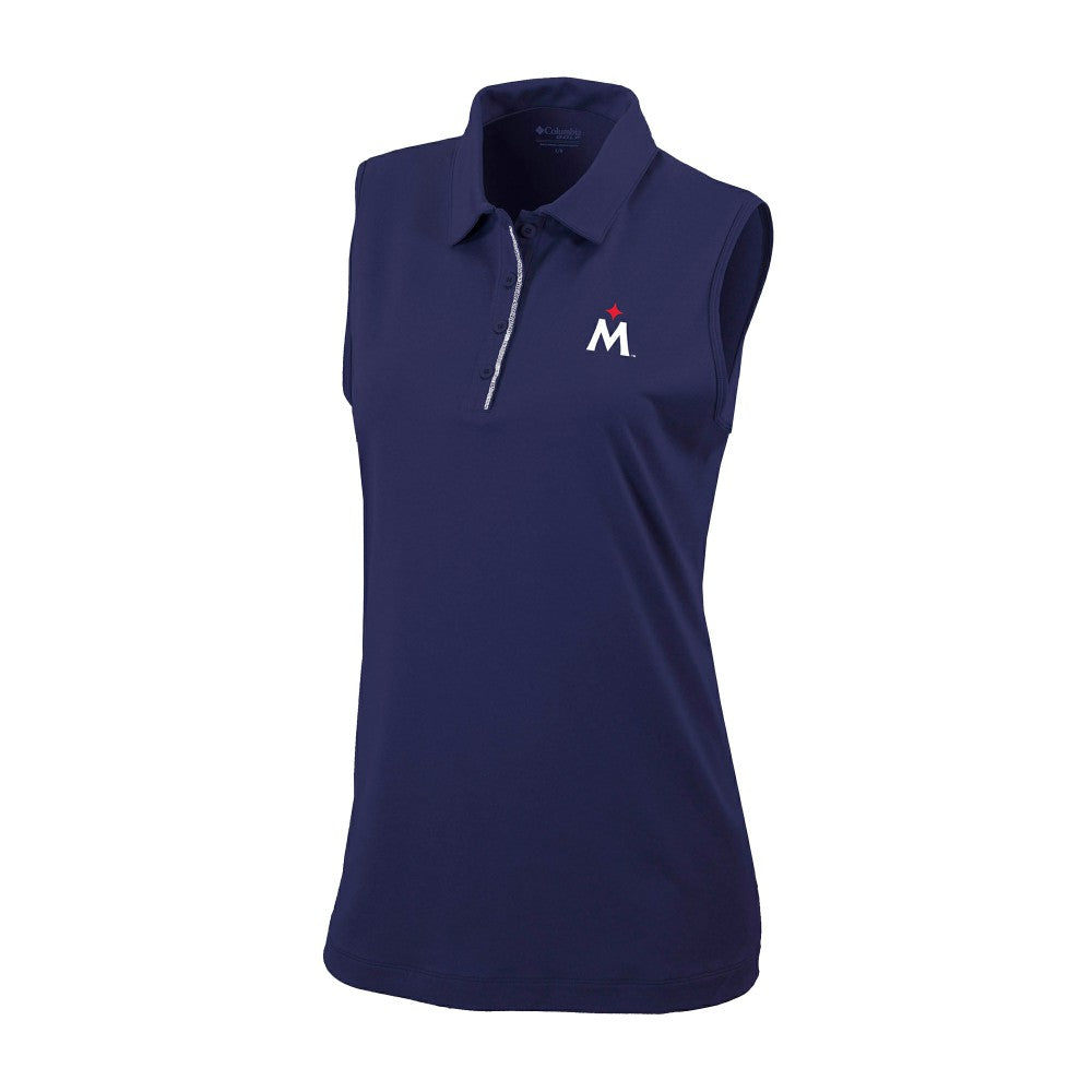 Minnesota Twins Women's Tend The Ball Sleeveless Polo - Navy | Columbia