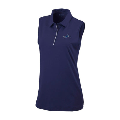 Tampa Bay Rays Women's Tend The Ball Sleeveless Polo - Navy | Columbia