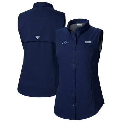 Tampa Bay Rays Women's Tamiami Sleeveless Shirt - Navy | Columbia