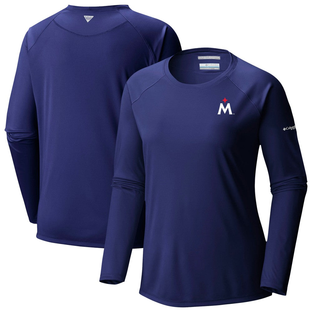 Minnesota Twins Tidal Tee II Long Sleeve T-Shirt - Navy | Columbia