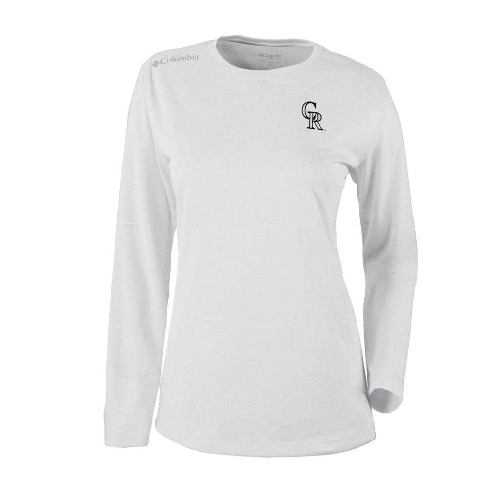 Colorado Rockies Shotgun Long Sleeve T-Shirt - White | Columbia