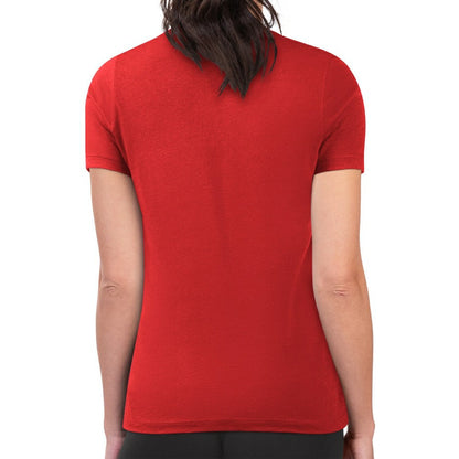 Washington Nationals G-III 4Her by Carl Banks Women's Super-Slim Fit Lightweight Retro Roses T-Shirt - Red