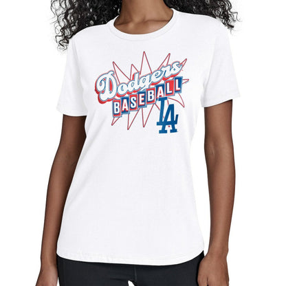 Los Angeles Dodgers Starter Women's Drive-In T-Shirt - White