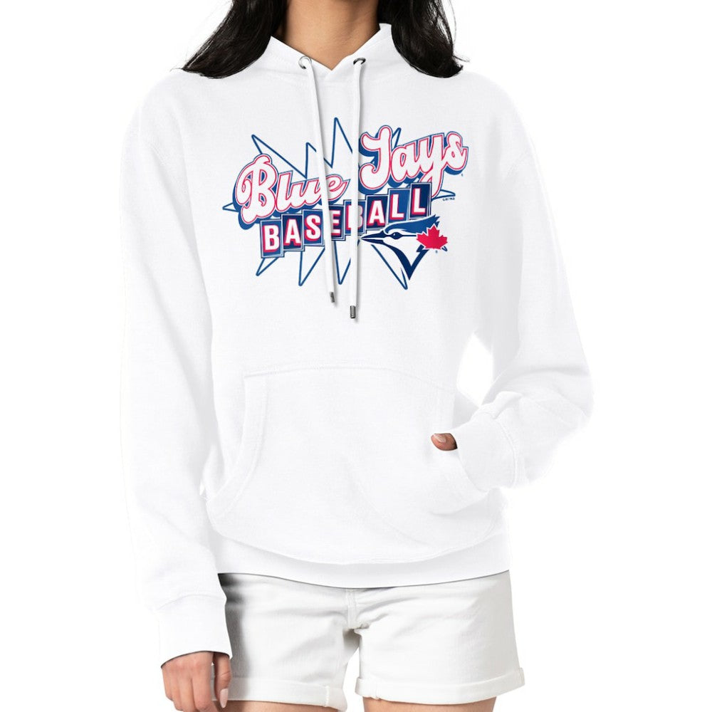 Toronto Blue Jays Starter Women's Drive-In Pullover Hoodie - White