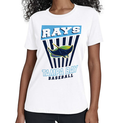 Tampa Bay Rays Starter Women's Poster Print T-Shirt - White