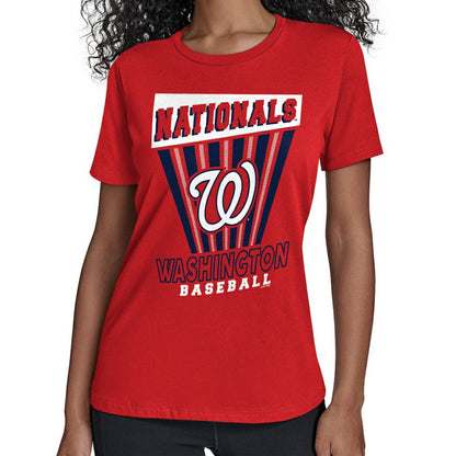 Washington Nationals Starter Women's Poster Print T-Shirt - Red