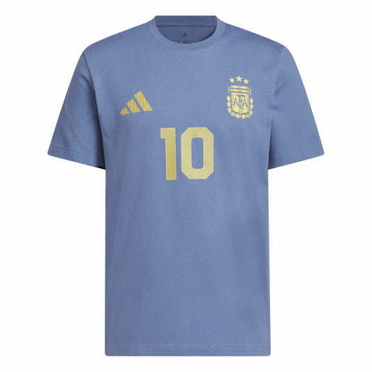 Lionel Messi Argentina National Team Name & Number T-Shirt - Blue | Adidas shop