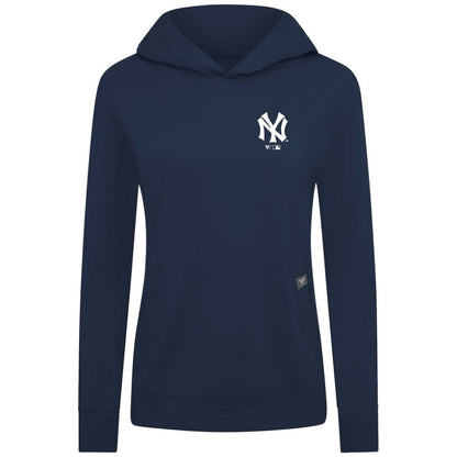 New York Yankees Levelwear Women's Cooperstown Collection Relay Core Logo Pullover Hoodie - Navy