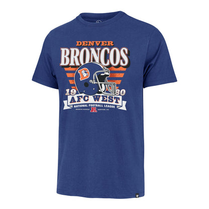 Denver Broncos '47 Stripe Splash Franklin Throwback T-Shirt - Royal discount