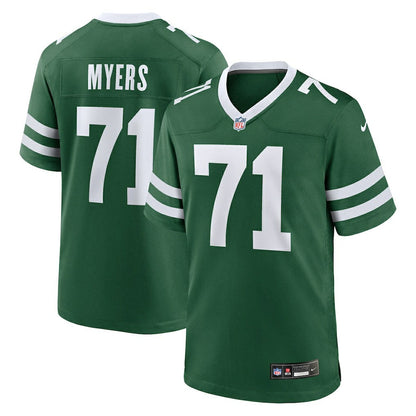 Josh Myers New York Jets Team Game Jersey - Legacy Green | Nike for sale