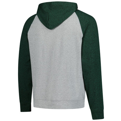 Green Bay Packers Antigua Urgent Pullover Hoodie - Heather Gray/Black outlet