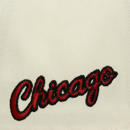 Chicago Bulls Ochre Dusted Double Two-Toned Pro Crown Adjustable Hat - Cream | Mitchell & Ness cheap