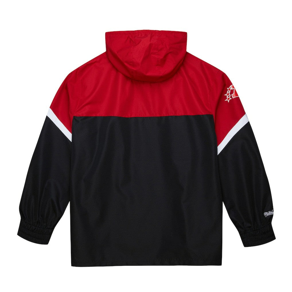 Kansas City Chiefs Tie Breaker Vintage Logo Lightweight Anorak Half-Zip Windbreaker - Red/Black sale