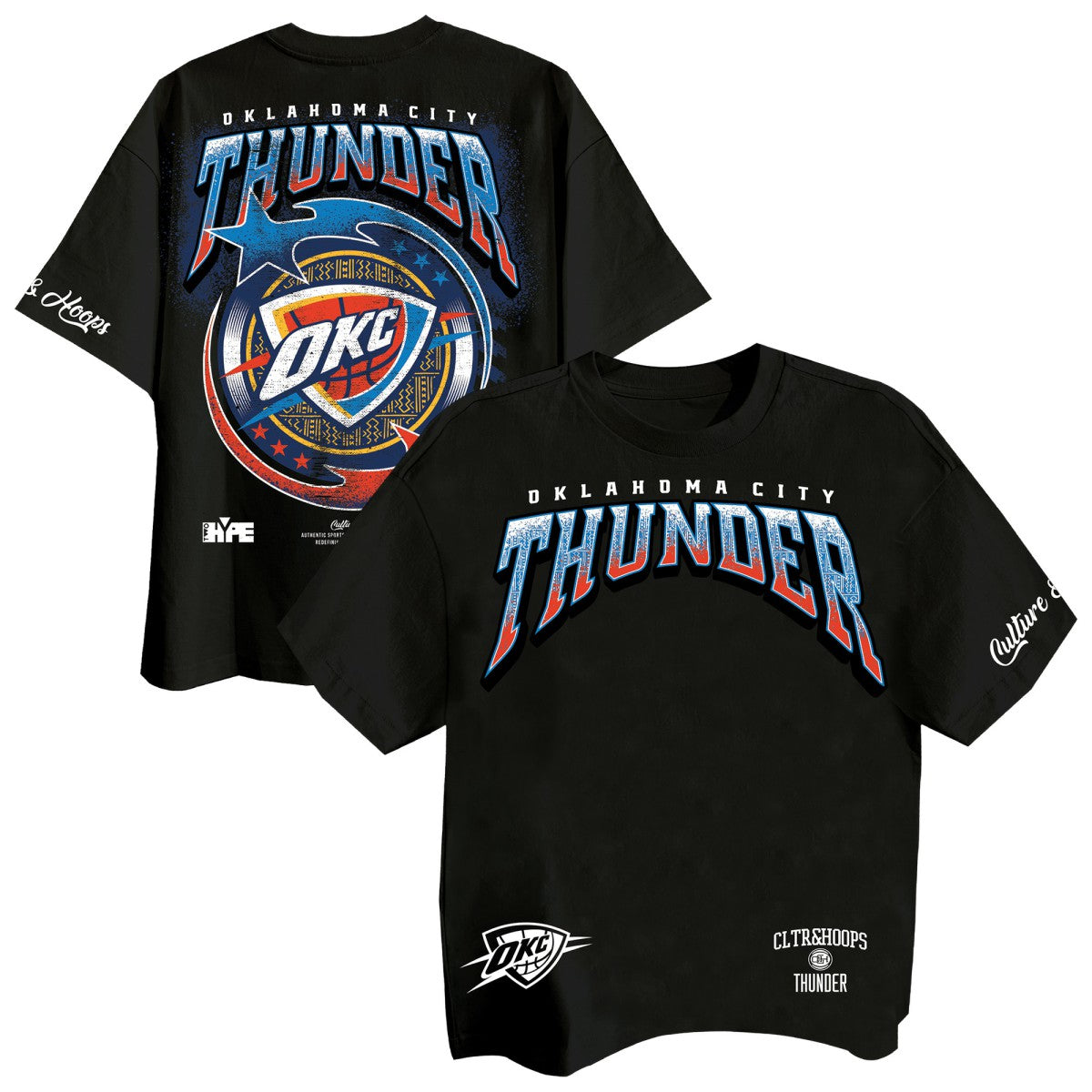 Oklahoma City Thunder Two Hype Drip & Dime Collection Premium T-Shirt - Black cheap