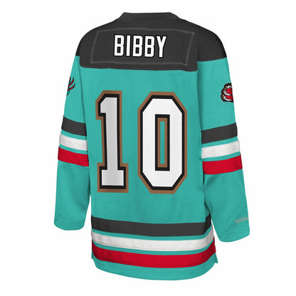 Mike Bibby Memphis Grizzlies Youth Maxxed Out 2.0 Fashion Hockey Jersey - Turquoise | Mitchell & Ness cheap