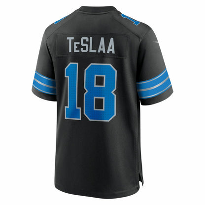 Isaac TeSlaa Detroit Lions Alternate Game Player Jersey - Black | Nike outlet