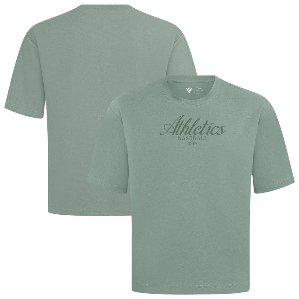 Athletics Levelwear Ethereal Oversized Luxe Signature Knit T-Shirt - Green