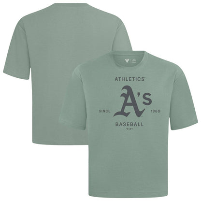 Athletics Levelwear Crossway Oversized Luxe Signature Knit T-Shirt - Green