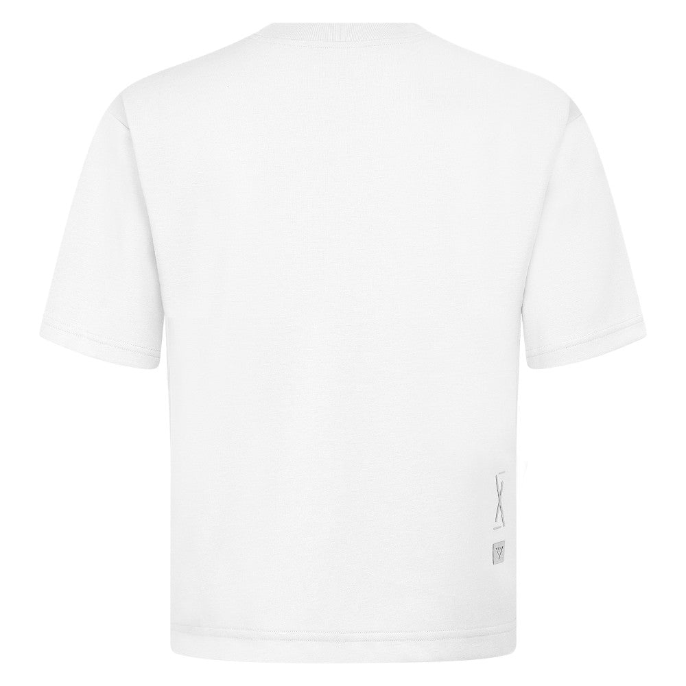 Milwaukee Brewers Levelwear Crossway Oversized Luxe Signature Knit T-Shirt - White