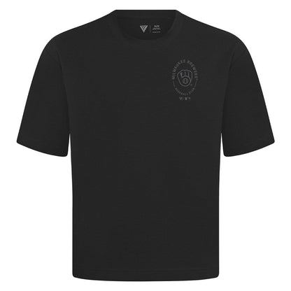 Milwaukee Brewers Levelwear Signet Oversized Luxe Signature Knit T-Shirt - Black