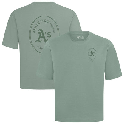 Athletics Levelwear Signet Oversized Luxe Signature Knit T-Shirt - Green