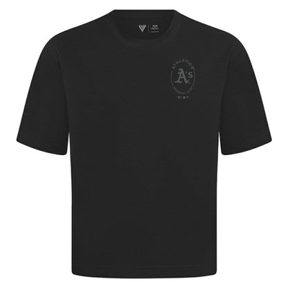Athletics Levelwear Signet Oversized Luxe Signature Knit T-Shirt - Black