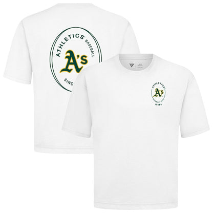 Athletics Levelwear Signet Oversized Luxe Signature Knit T-Shirt - White