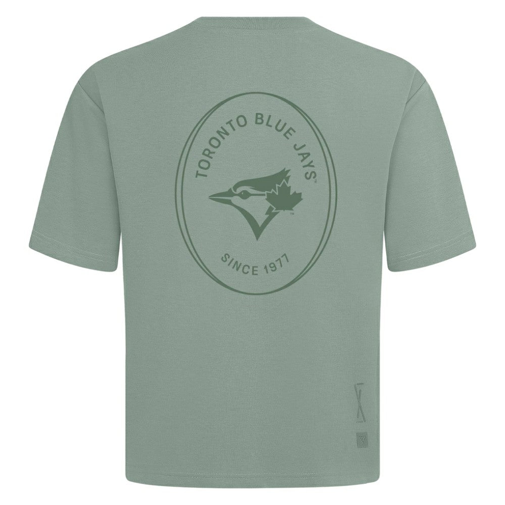 Toronto Blue Jays Levelwear Signet Oversized Luxe Signature Knit T-Shirt - Green