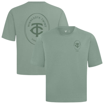 Minnesota Twins Levelwear Register Oversized Luxe Signature Knit T-Shirt - Green