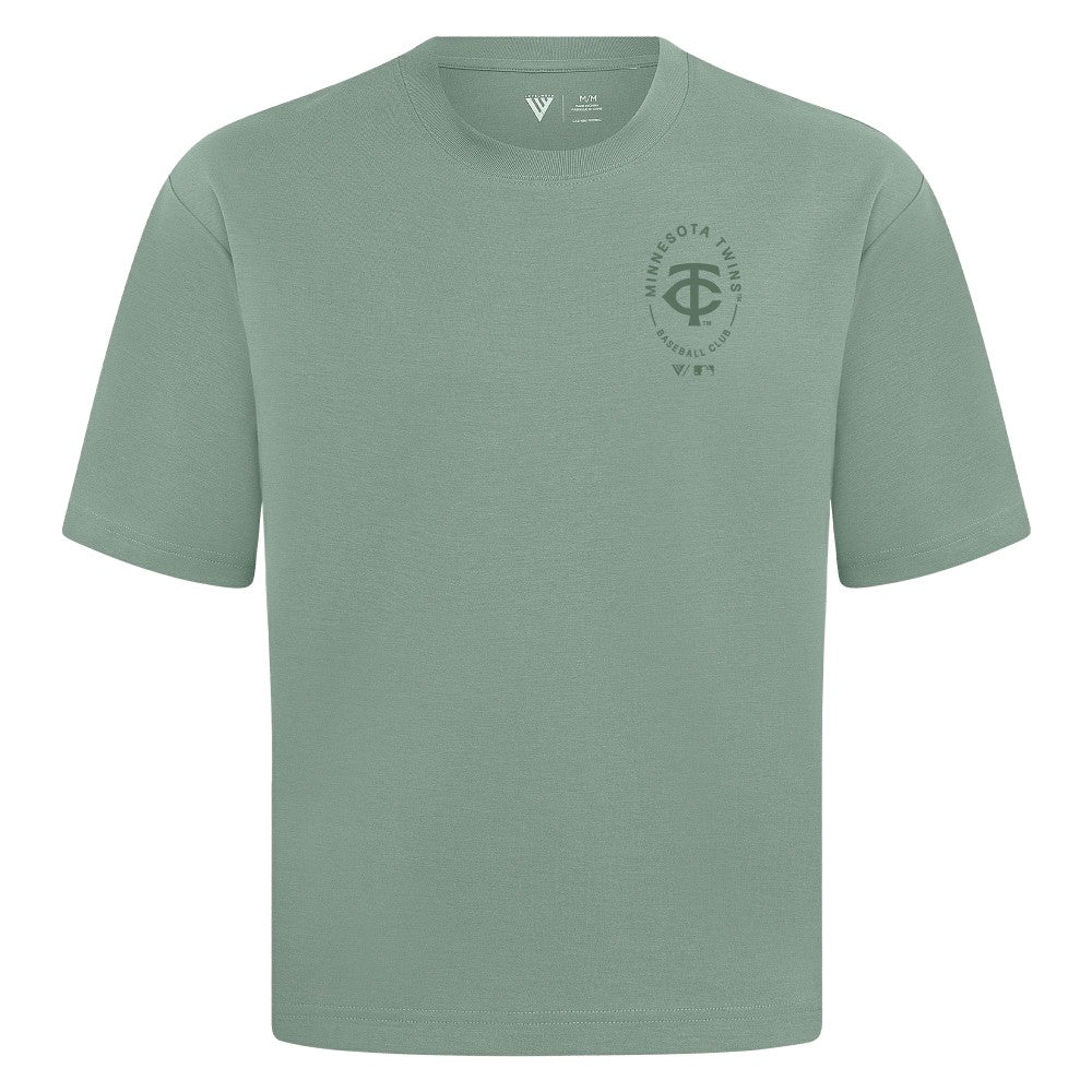 Minnesota Twins Levelwear Register Oversized Luxe Signature Knit T-Shirt - Green